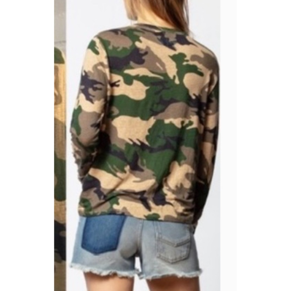 Zadig & Voltaire Linen Camouflage Tee – Lightweight Shirt, Casual Luxury